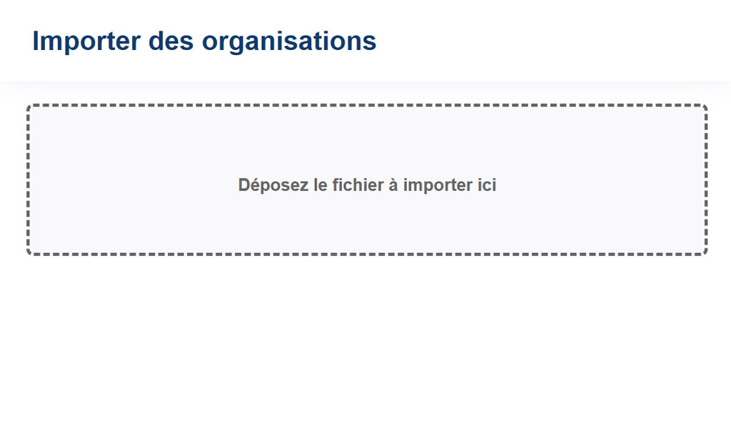 Importation / Sélection du Fichier