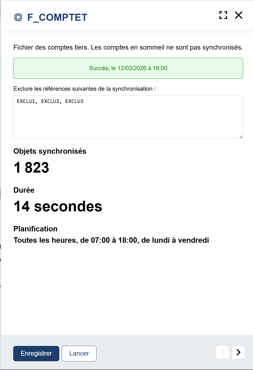 Tâche de synchronisation