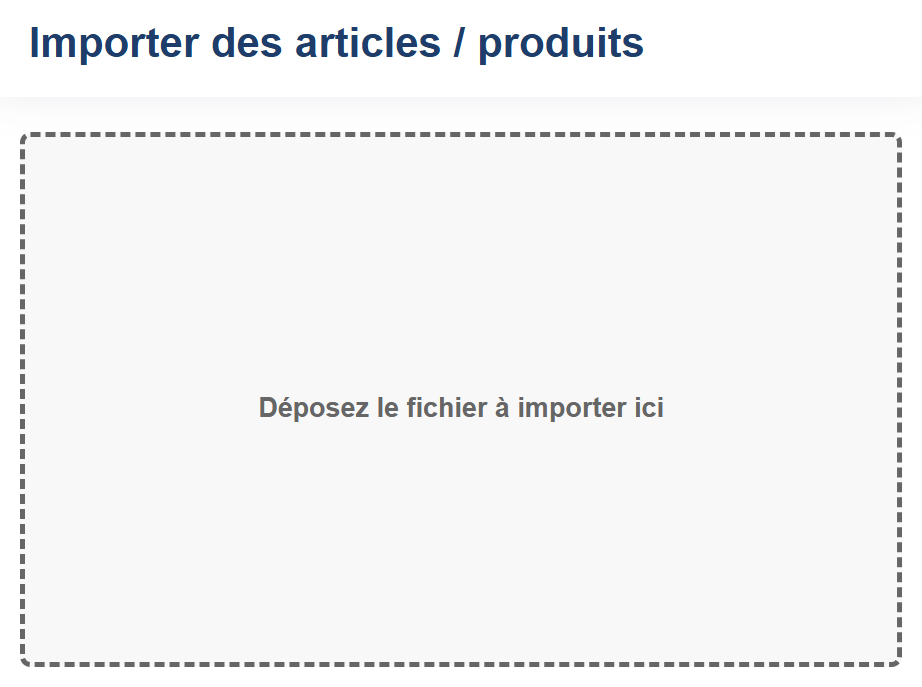 Importer en masse